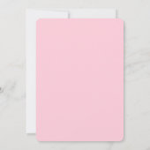 Invitation Rose rose Fuchsia Mariage botanique (Dos)