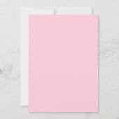 Invitation Rose rose Fuchsia Mariage botanique (Dos)