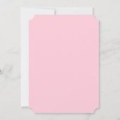 Invitation Rose rose Fuchsia Mariage botanique (Dos)