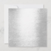 Invitation Rose Rose Gold Heart Argent fête d'anniversaire (Dos)