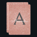 Invitation Rose Rose Gold Sparken Parties scintillant Anniver<br><div class="desc">Blush Pink - Rose Gold and Charcoal Grey (Grey) Fille Parties scintillant Fille Anniversaire Monogramme de fête Nom et Invitation initiale de fête d'anniversaire. Cette invitation est parfaite pour la Parties scintillant Rose Gold Sparkle Girly Party qui cherche à célébrer dans Rose Rose Gold.</div>