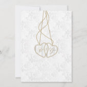 Invitation Rose rose Mariage Floral (Dos)