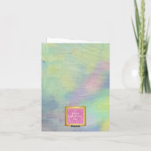 Invitation Rose rose moderne Coeur floral Romantique Valentin (Dos)