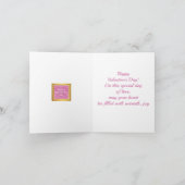 Invitation Rose rose moderne Coeur floral Romantique Valentin (Intérieur)