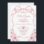 Invitation Rose Rose Or Couronne Florale Bow Ribbon Mis Quinc<br><div class="desc">ÉDITABLE Rose Rose Or Couronne Floral Bow Ribbon Mis Quince Invitation Elégante Quinceañera Rose Rose Or Floral Princesse Anniversaire Invitation Rose Gold Crown Mis Quince 15 Anos,  16ème Anniversaire</div>