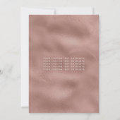 Invitation Rose Rose Or Diamant Tiara Robe Quinceanera (Dos)