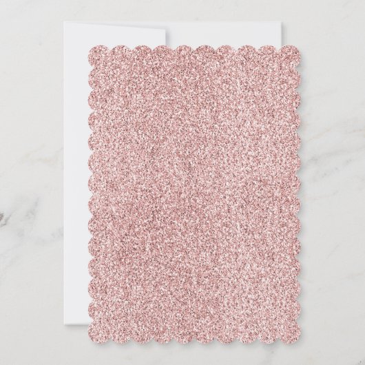 Invitation Rose rose pâle (Dos)