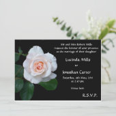 Invitation Rose rose pâle (Debout devant)