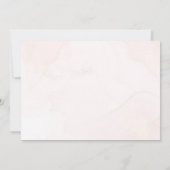 Invitation Rose rose pâle Floral Première Sainte Communion Ph (Dos)