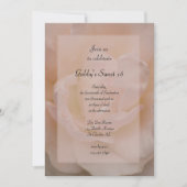 Invitation Rose rose pâle Floral Sweet 16 Anniversaire (Devant)