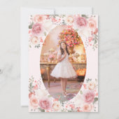 Invitation Rose rose pâle Quinceañera Photo (Dos)