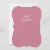 Invitation Rose Rose Parties scintillant or Quinceanera (Dos)