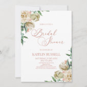 Invitation Rose Rose Rose Rose Rose Floral Flowers Fête des m (Devant)