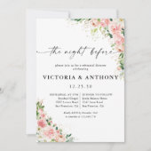 Invitation Rose Rose Vive Or La Nuit Avant L'Invitation (Devant)