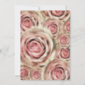 Invitation Rose Roses Élégante Mariée N'importe quel événemen (Dos)