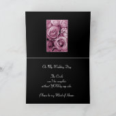 Invitation ROSE Roses MEILLEUR AMI Soyez ma femme d'honneur (Intérieur)