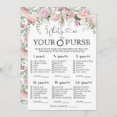 Invitation Rose Roses Qu'est-ce que dans votre jeu de Fête de (Devant / Derrière)