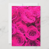 Invitation Rose Roses rose fleurs rose rose floral rose (Dos)