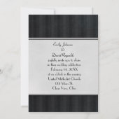 Invitation Rose rouge de mariage (Dos)