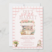 Invitation Rose rousse Elle est fraîche du marché Floral (Devant)