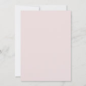 Invitation Rose Ruban Rose 1er Anniversaire (Dos)