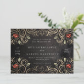 Invitation Rose russe (Debout devant)