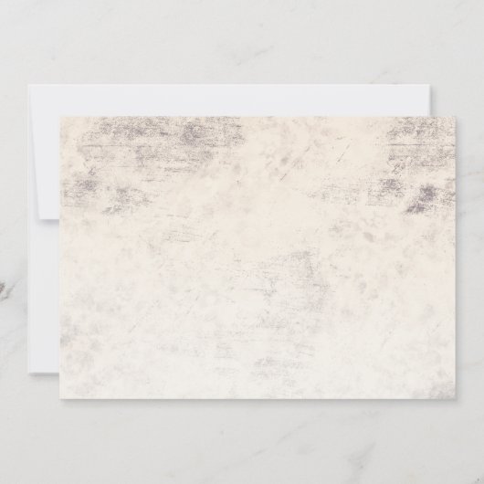 Invitation Rose rustique (Dos)