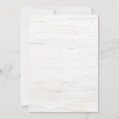 Invitation Rose Rustique Aquarelle Papillon Fille Baby shower (Dos)