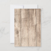 Invitation Rose rustique Élégant Diamant Léger Numéro de tabl (Dos)