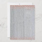 Invitation Rose Rustique Gold Double Graduation Photo (Dos)