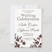 Invitation Rose rustique vintage (Devant)
