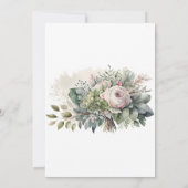 Invitation Rose Sage Green Peony Green Bachelorette Party (Dos)