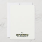 Invitation Rose sauvage Art Nouveau Cadre (Dos)