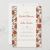 Invitation Rose sauvage Floral Petal Garden Affair Fête des m (Devant)