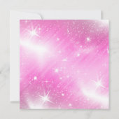 Invitation Rose scintillement Rose Baby Shower (Dos)