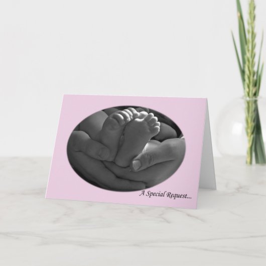 Invitation Rose "Serez-vous mon parrain" de Girl Card (Devant)