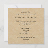 Invitation Rose shakespearien Mariage gothique (Dos)