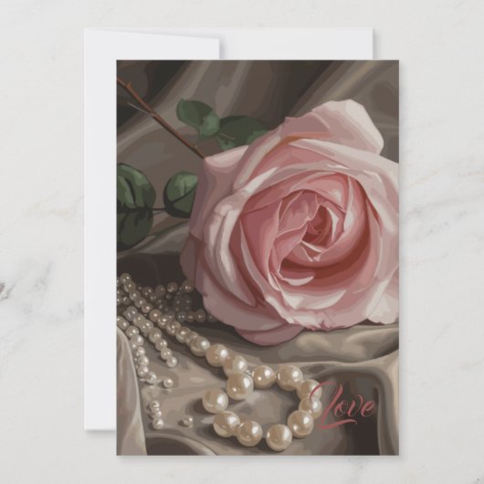 Invitation Rose Silken (Devant)