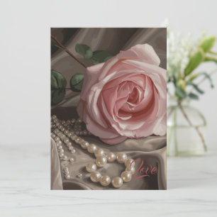 Invitation Rose Silken