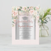 Invitation Rose Silver Grad Casquette gradué gradué (Debout devant)