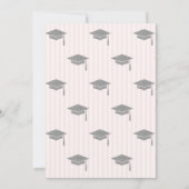 Invitation Rose Silver Grad Casquette gradué gradué (Dos)