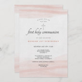 Invitation Rose Simple (Devant / Derrière)