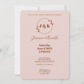 Invitation Rose Simple (Devant)