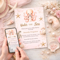 Rose sous l'eau animaux de l'océan fille Baby Show