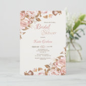 Invitation rose Splendor Bridal Shower (Debout devant)