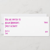 Invitation Rose Star 'SIXTEEN blanc rose long (Dos)