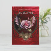 Invitation Rose Steampunk (Debout devant)