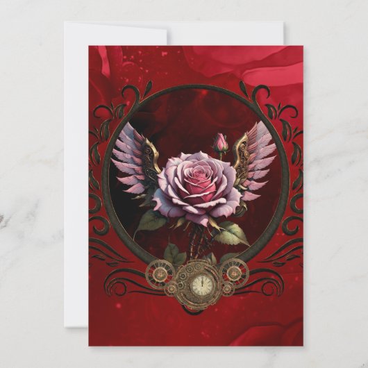 Invitation Rose Steampunk (Dos)