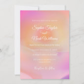 Invitation Rose Sunrise Gradient esthétique (Devant)