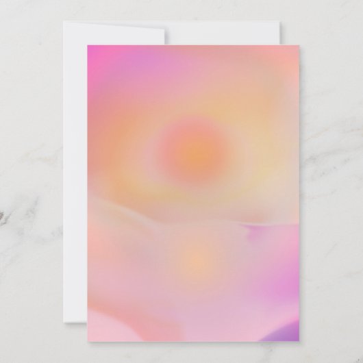 Invitation Rose Sunrise Gradient esthétique (Dos)